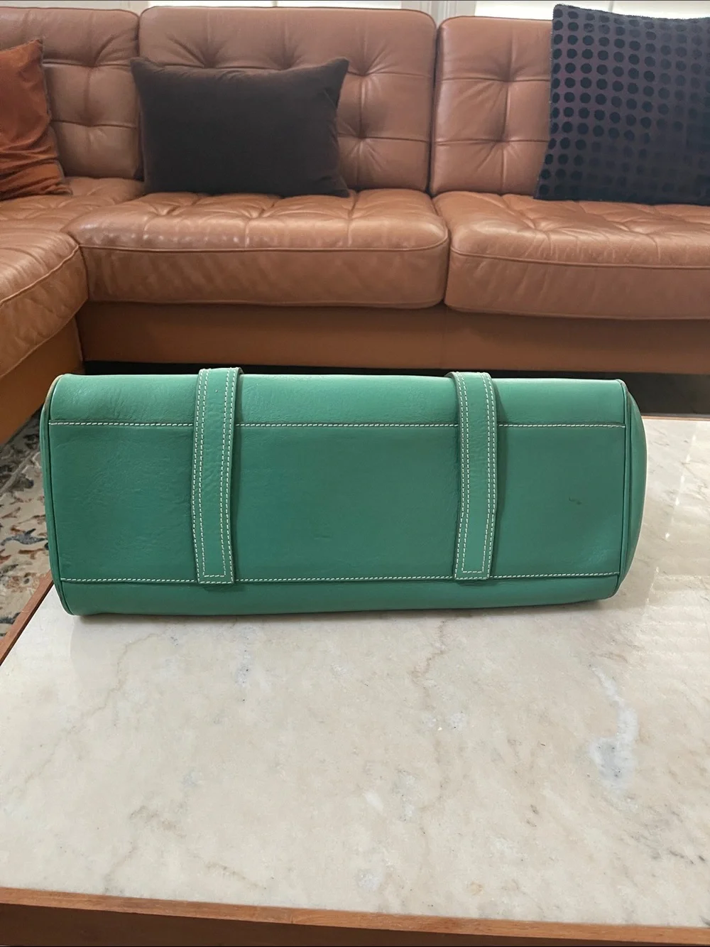 Luella Bartley Gisele handbag by Mullbery Teal Green Leather Satchel